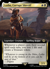 Lotho, Corrupt Shirriff (Extended Art) (Surge Foil) [The Lord of the Rings: Tales of Middle-Earth] | The Time Vault CA