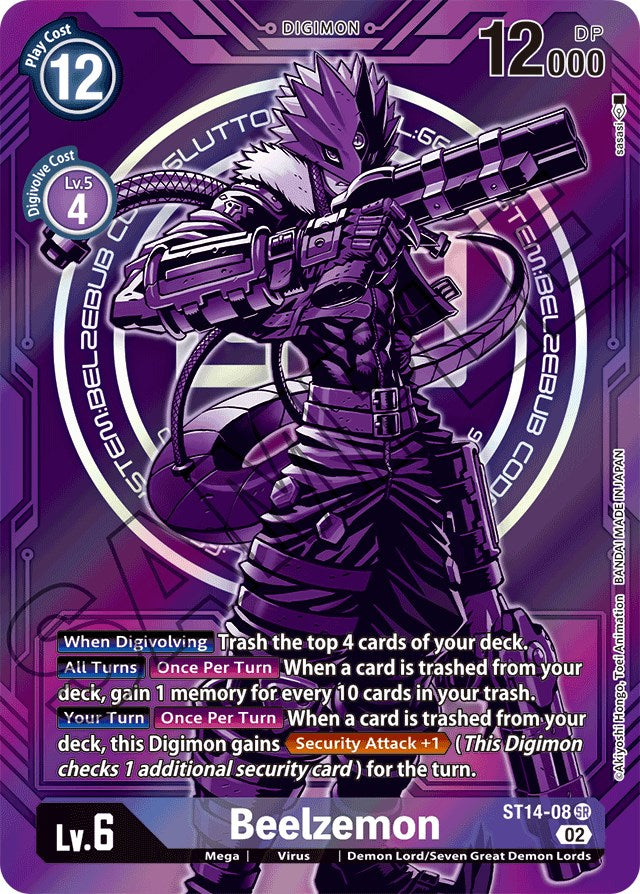 Beelzemon [ST14-08] (Alternate Art) [Starter Deck: Beelzemon Advanced Deck Set] | The Time Vault CA