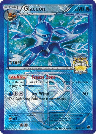 Glaceon (023/116) (City Championships) (Staff) [League & Championship Cards] | The Time Vault CA