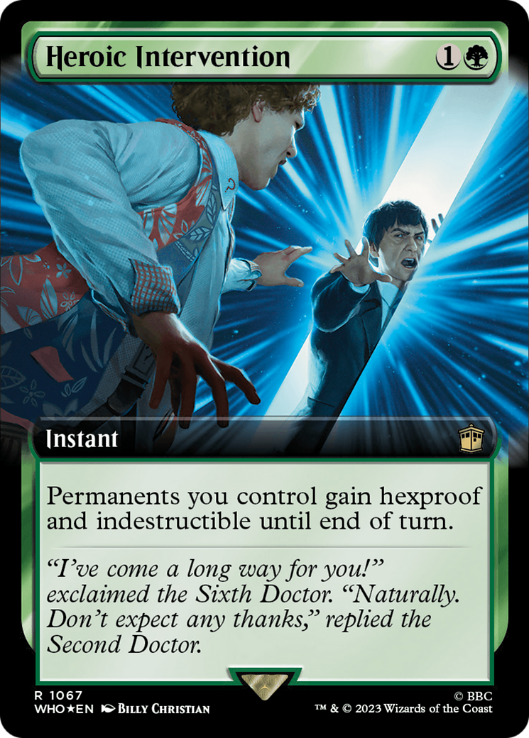 Heroic Intervention (Extended Art) (Surge Foil) [Doctor Who] | The Time Vault CA