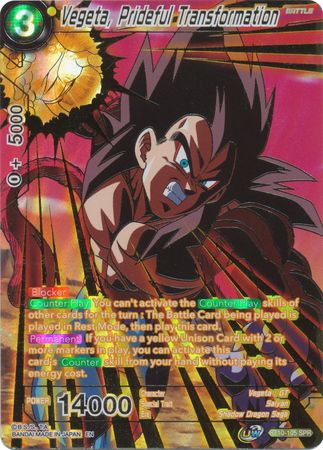 Vegeta, Prideful Transformation (SPR) (BT10-105) [Rise of the Unison Warrior 2nd Edition] | The Time Vault CA