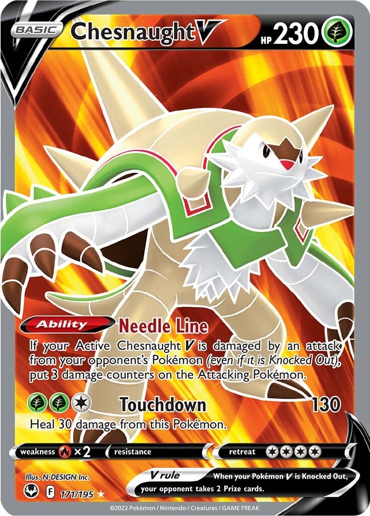 Chesnaught V (171/195) [Sword & Shield: Silver Tempest] | The Time Vault CA