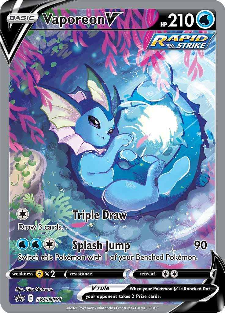 Vaporeon V (SWSH181) [Sword & Shield: Black Star Promos] | The Time Vault CA