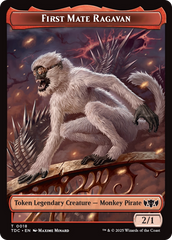 First Mate Ragavan // Treasure Double-Sided Token [Tarkir: Dragonstorm Commander Tokens] | The Time Vault CA