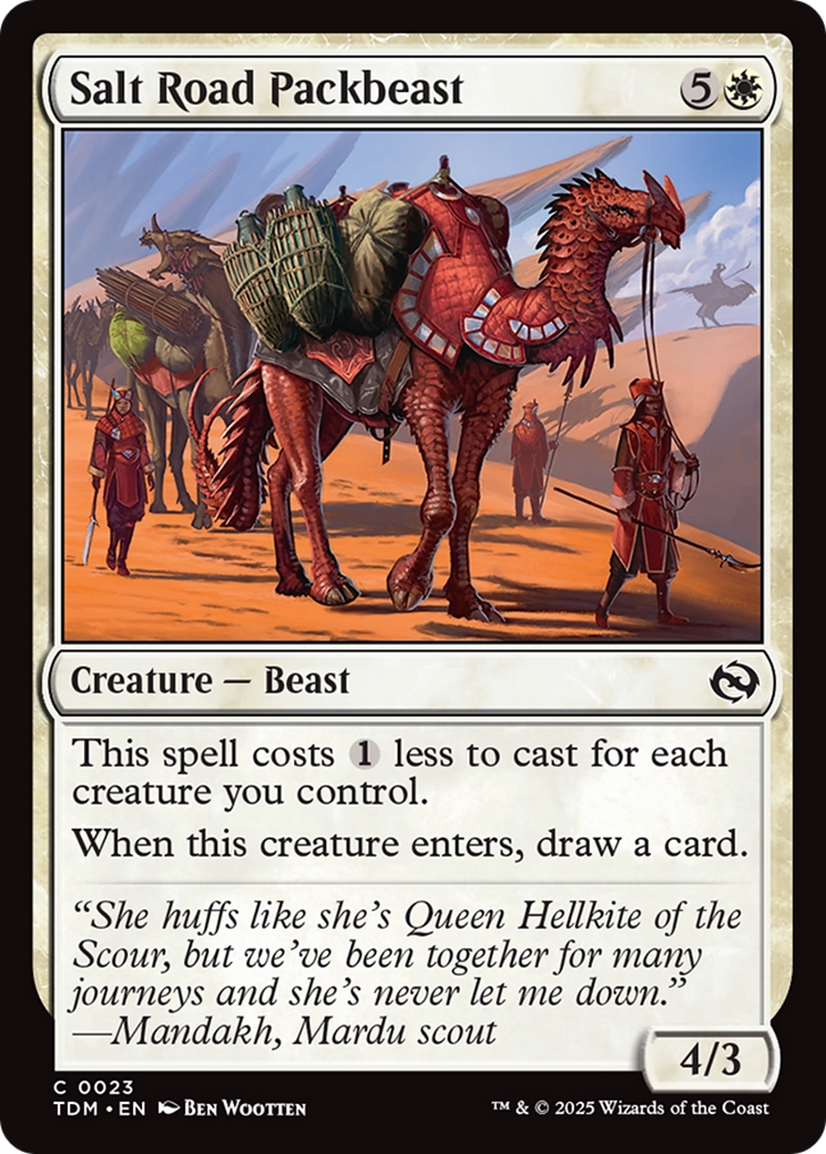 Salt Road Packbeast [Tarkir: Dragonstorm] | The Time Vault CA