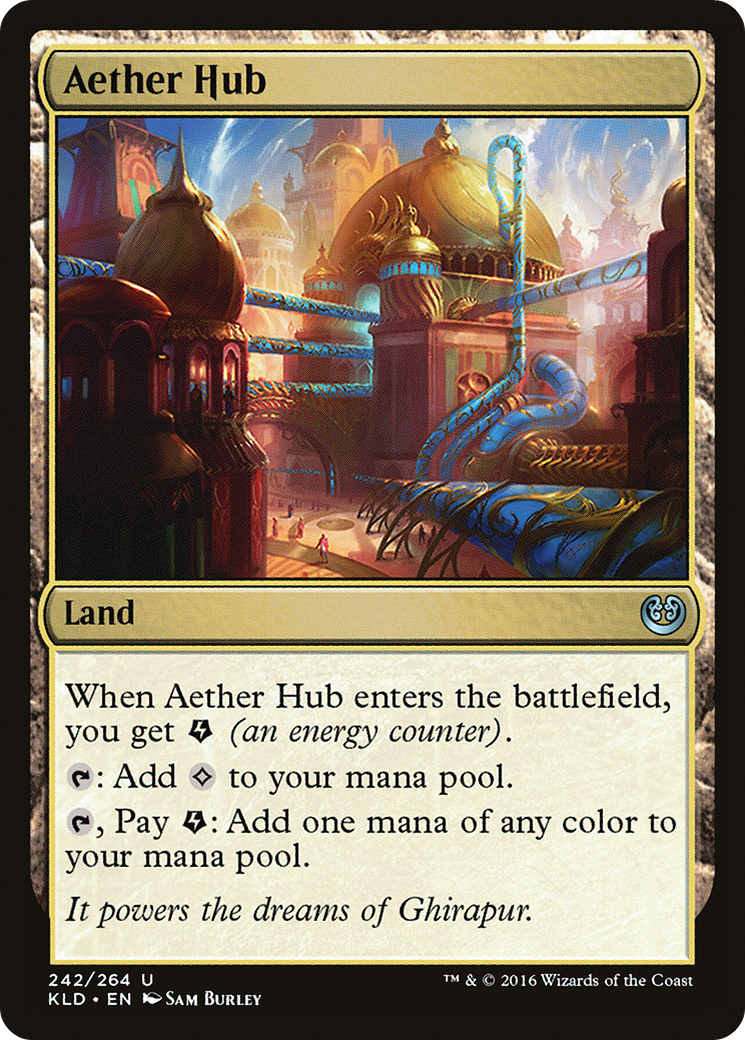 Aether Hub (Ripple Foil) [Modern Horizons 3 Commander] | The Time Vault CA