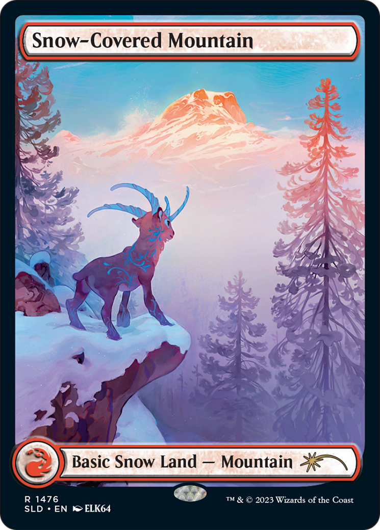 Snow-Covered Mountain (1476) (Rainbow Foil) [Secret Lair Drop Series] | The Time Vault CA