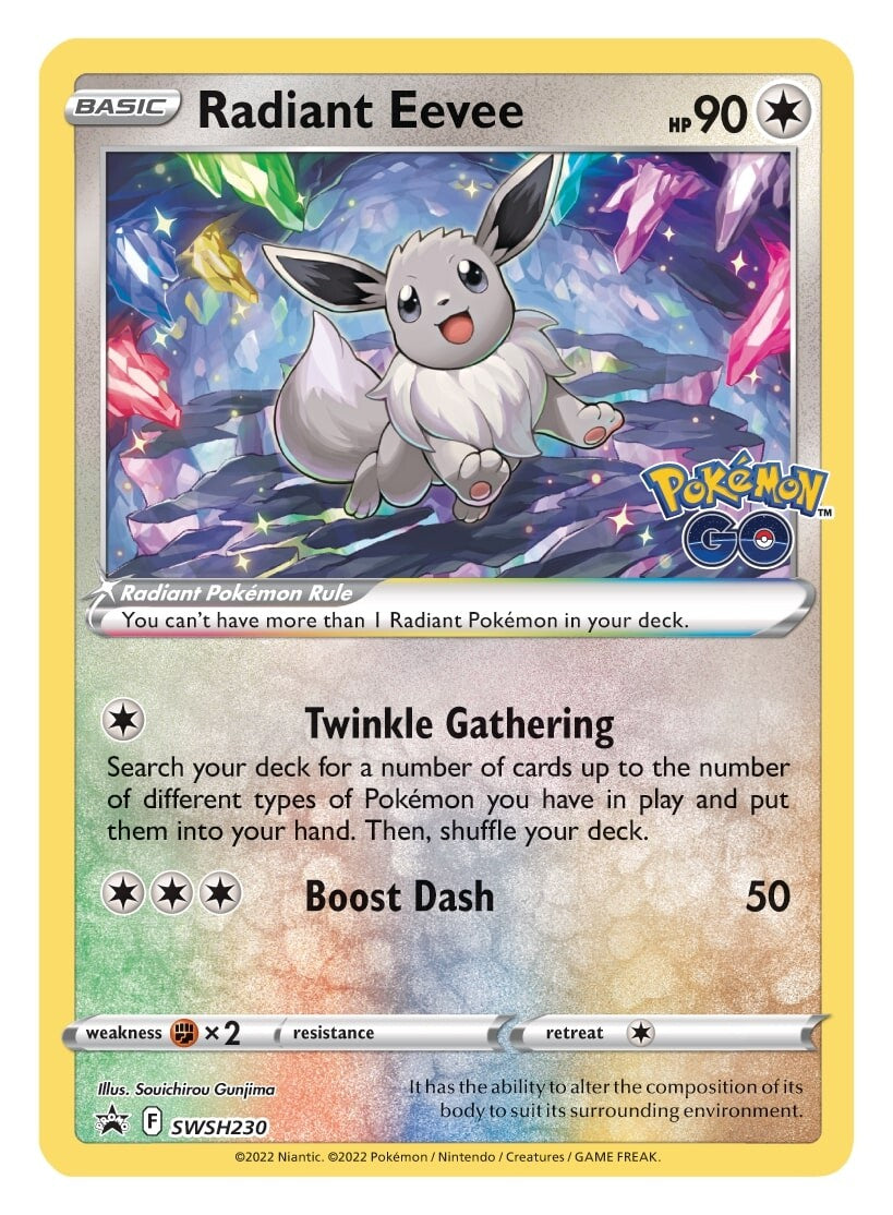 Radiant Eevee (SWSH230) [Sword & Shield: Black Star Promos] | The Time Vault CA