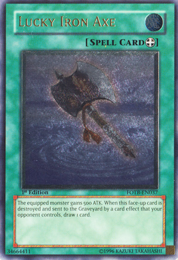Lucky Iron Axe [FOTB-EN037] Ultimate Rare | The Time Vault CA