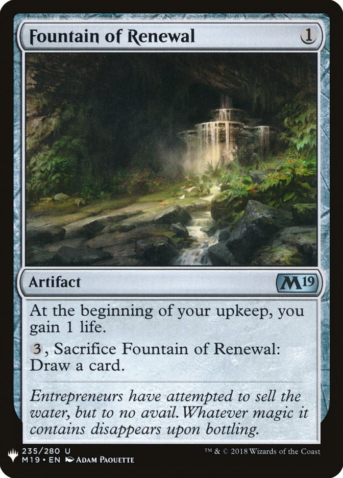 Fountain of Renewal [Mystery Booster] | The Time Vault CA