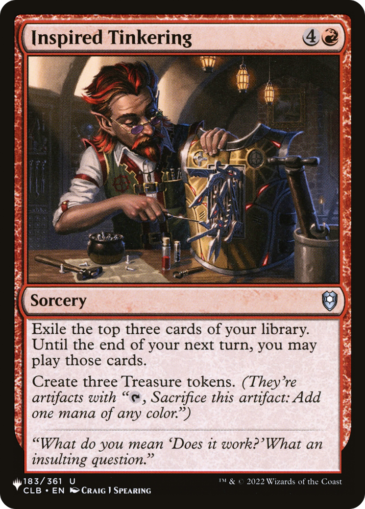 Inspired Tinkering [The List] | The Time Vault CA