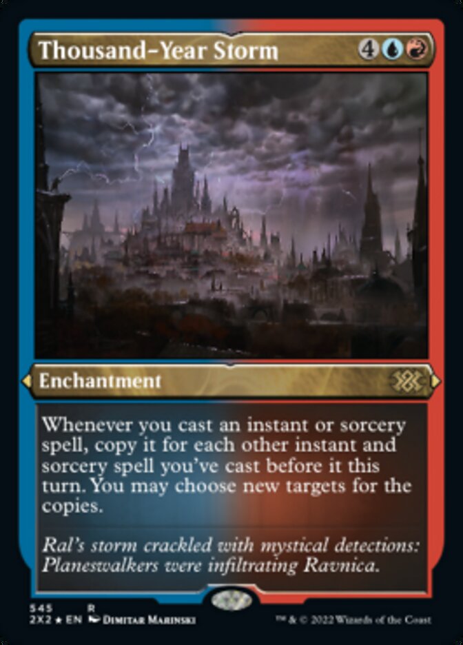 Thousand-Year Storm (Foil Etched) [Double Masters 2022] | The Time Vault CA