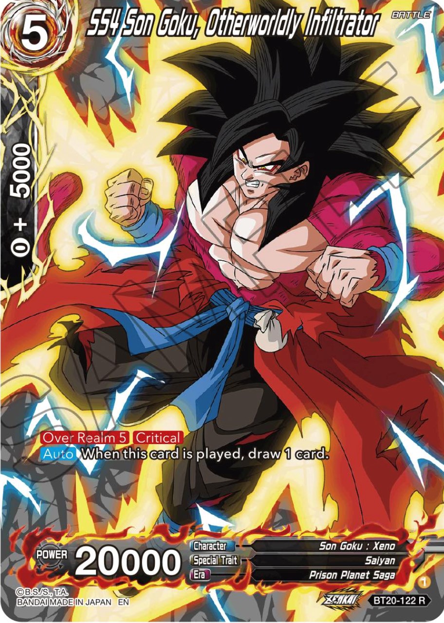 SS4 Son Goku, Otherworldly Infiltrator (Silver Foil) (BT20-122) [Power Absorbed] | The Time Vault CA
