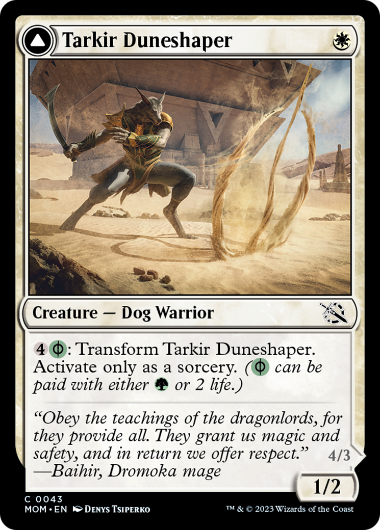 Tarkir Duneshaper // Burnished Dunestomper [March of the Machine] | The Time Vault CA