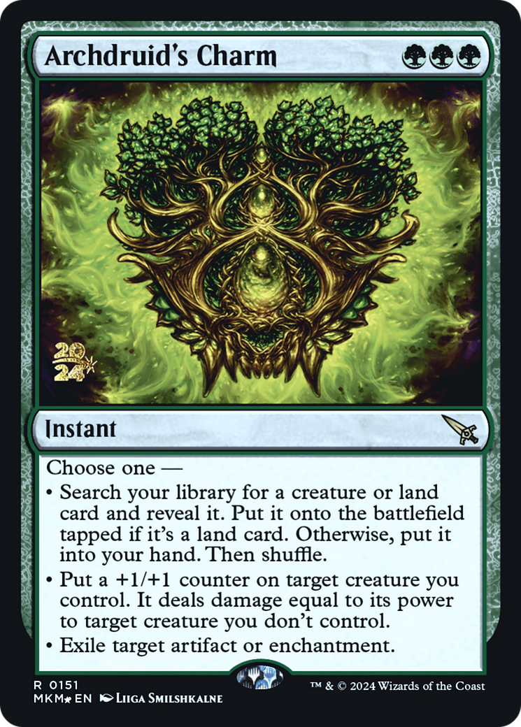 Archdruid's Charm [Murders at Karlov Manor Prerelease Promos] | The Time Vault CA