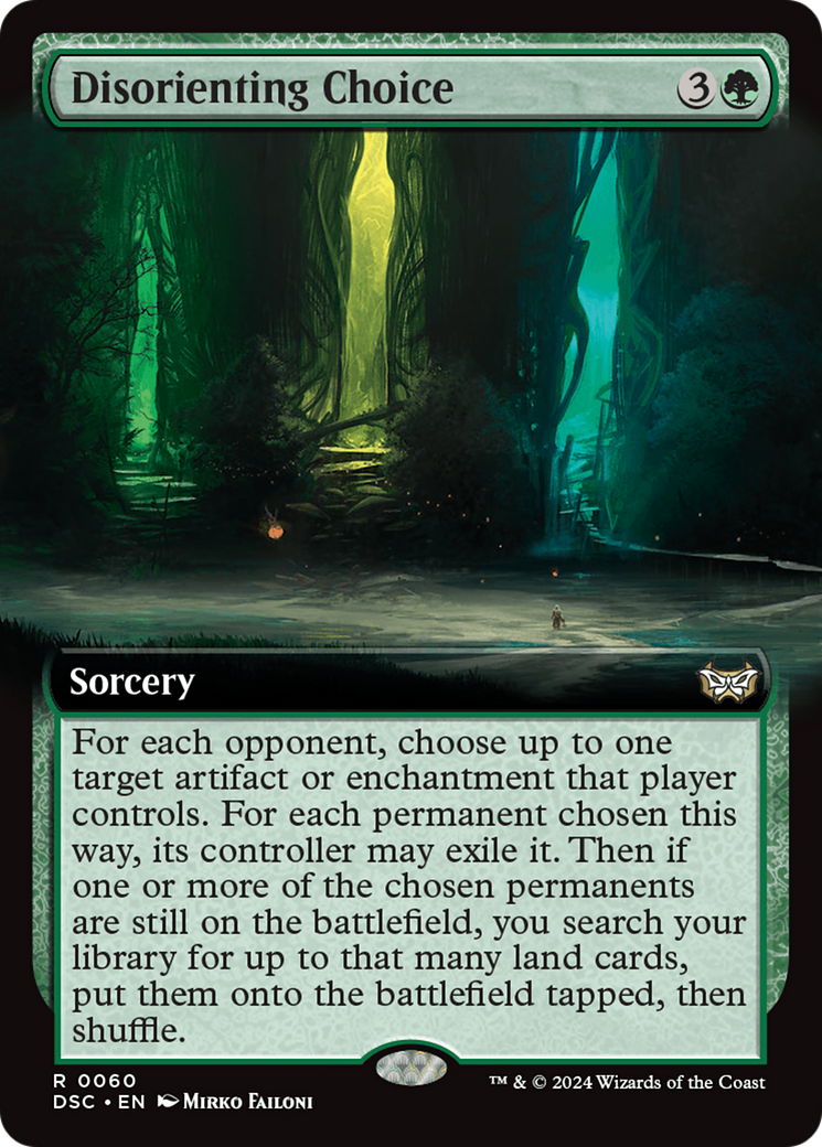 Disorienting Choice (Extended Art) [Duskmourn: House of Horror Commander] | The Time Vault CA