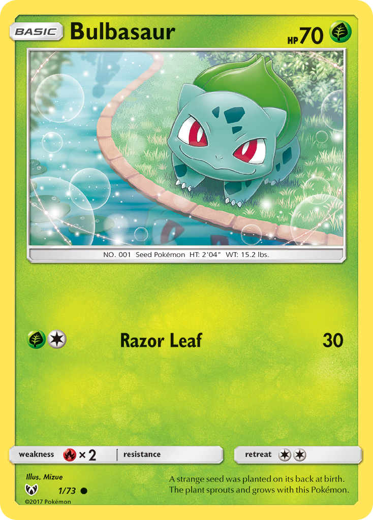 Bulbasaur (1/73) [Sun & Moon: Shining Legends] | The Time Vault CA