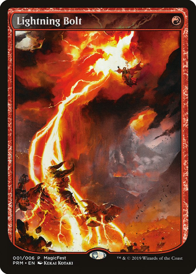 Lightning Bolt (Textless) [MagicFest 2019] | The Time Vault CA