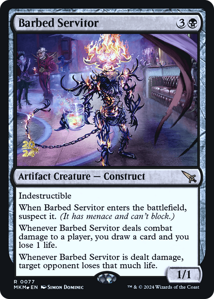 Barbed Servitor [Murders at Karlov Manor Prerelease Promos] | The Time Vault CA