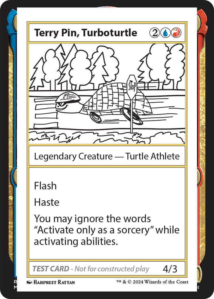 Terry Pin, Turboturtle [Mystery Booster 2 Playtest Cards] | The Time Vault CA