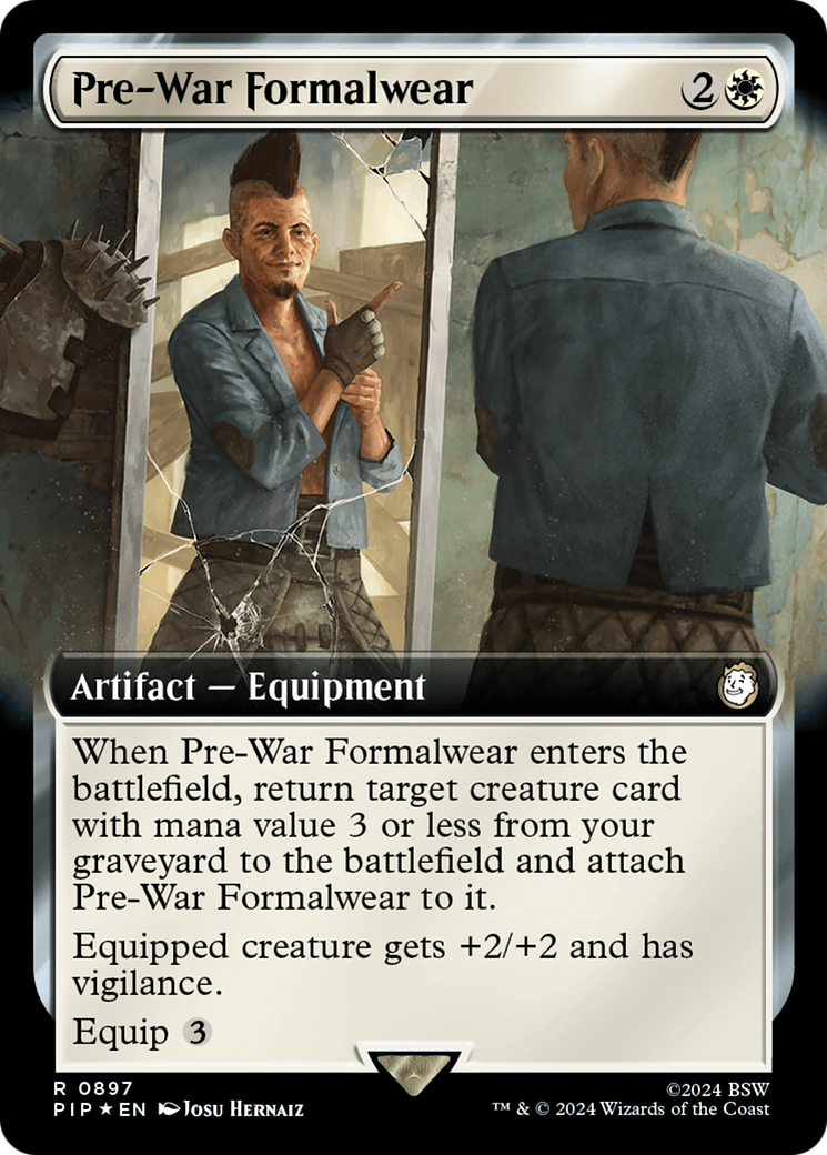 Pre-War Formalwear (Extended Art) (Surge Foil) [Fallout] | The Time Vault CA