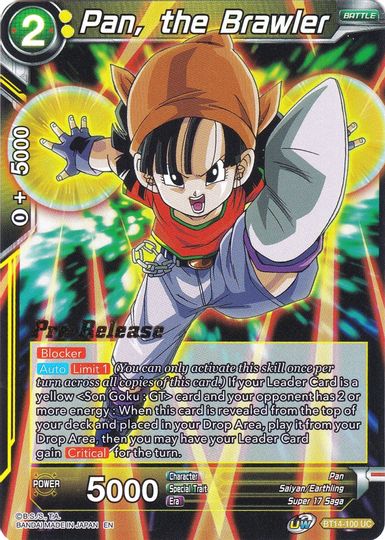 Pan, the Brawler (BT14-100) [Cross Spirits Prerelease Promos] | The Time Vault CA