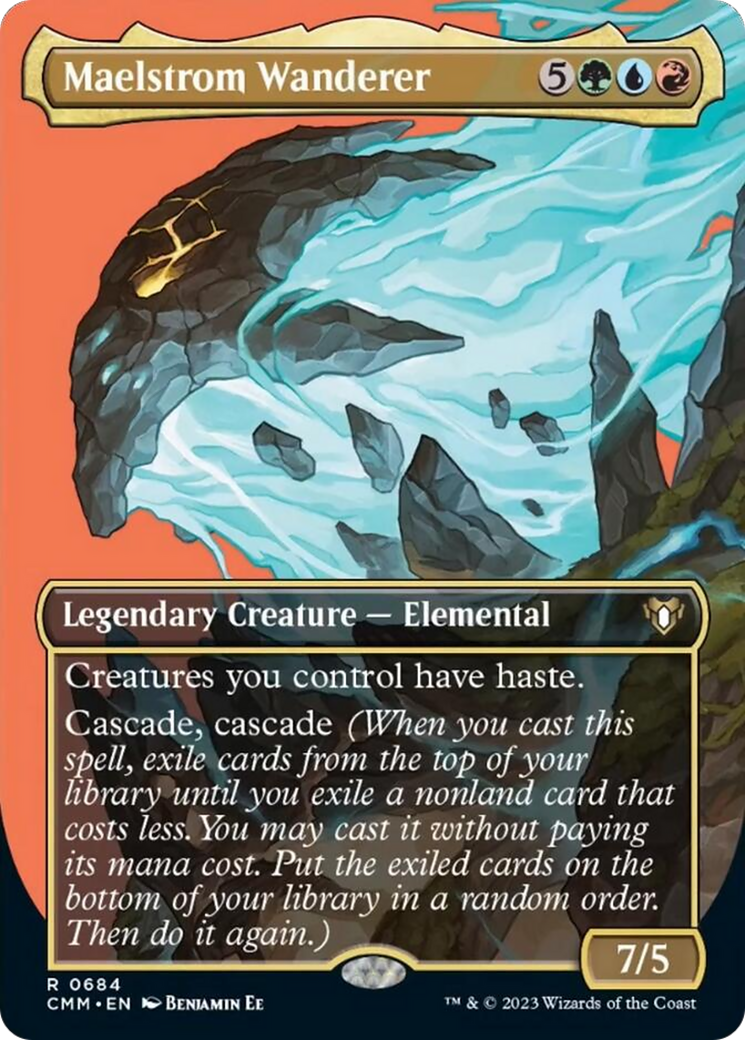 Maelstrom Wanderer (Borderless Profile) [Commander Masters] | The Time Vault CA