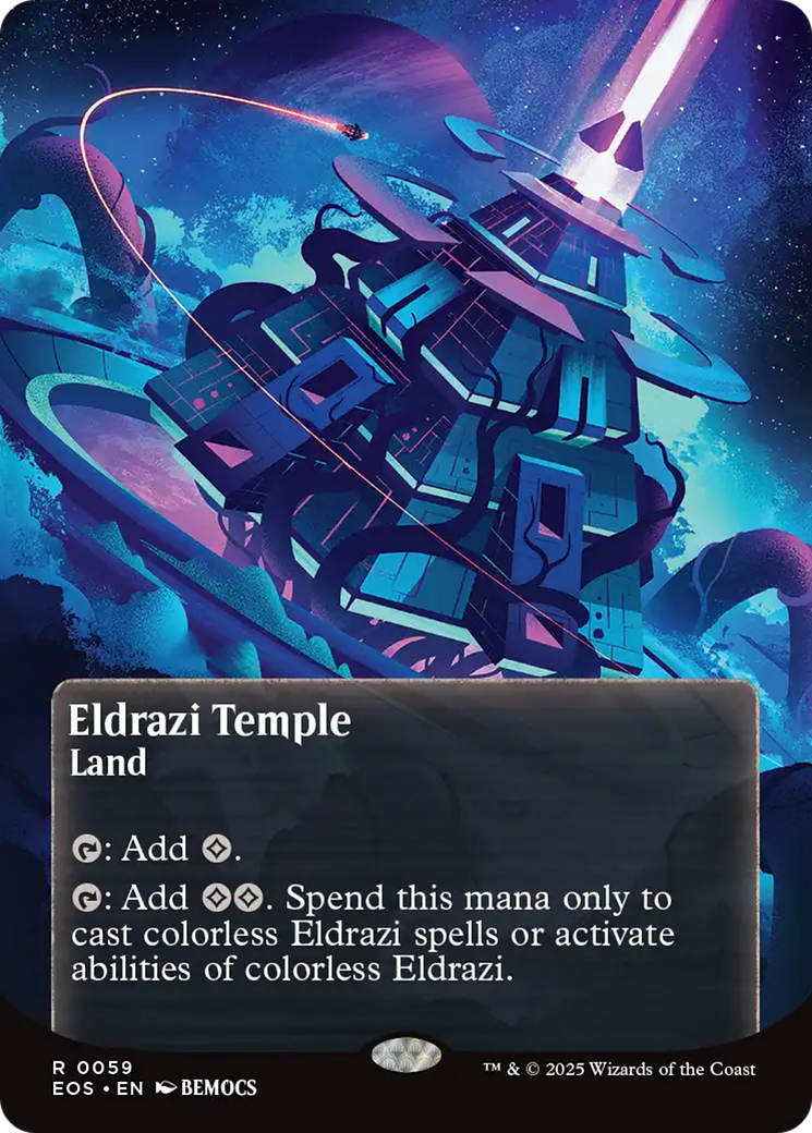 Eldrazi Temple (0059) (Borderless) [Edge of Eternities: Stellar Sights] | The Time Vault CA