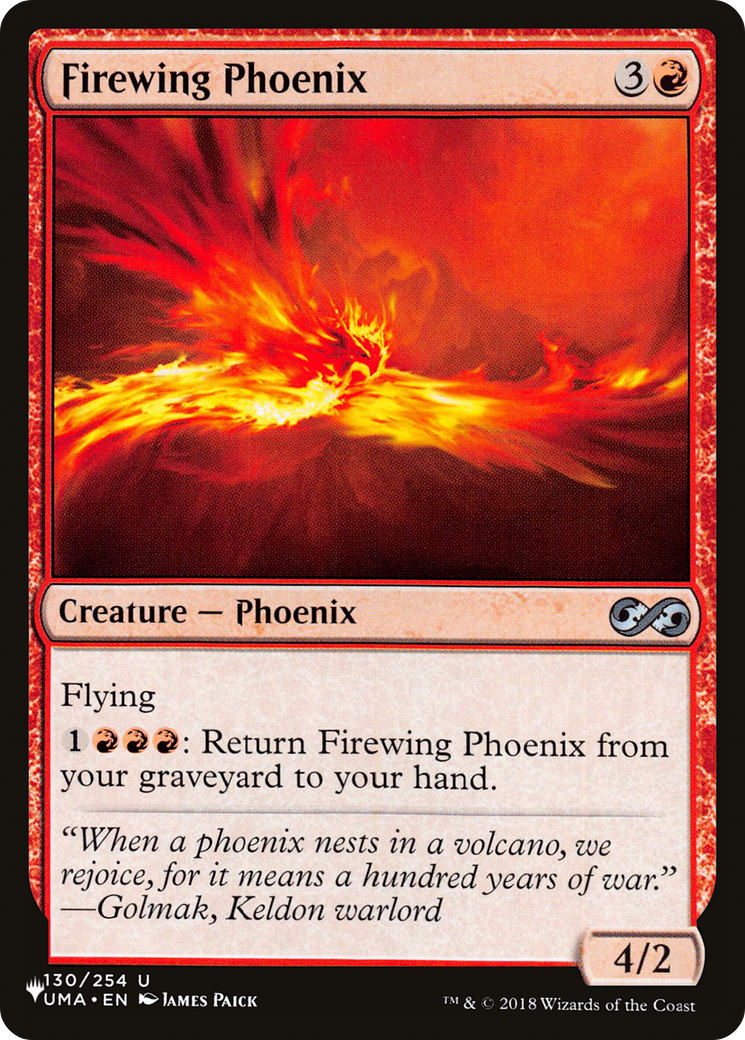 Firewing Phoenix [The List Reprints] | The Time Vault CA