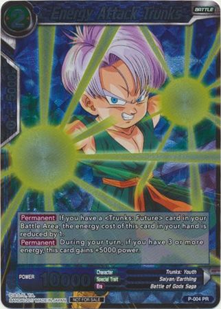 Energy Attack Trunks (P-004) [Promotion Cards] | The Time Vault CA
