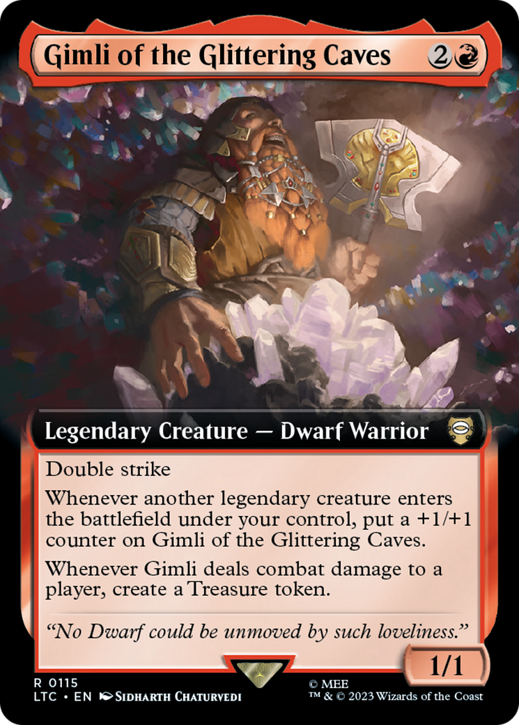 Gimli of the Glittering Caves (Extended Art) [The Lord of the Rings: Tales of Middle-Earth Commander] | The Time Vault CA