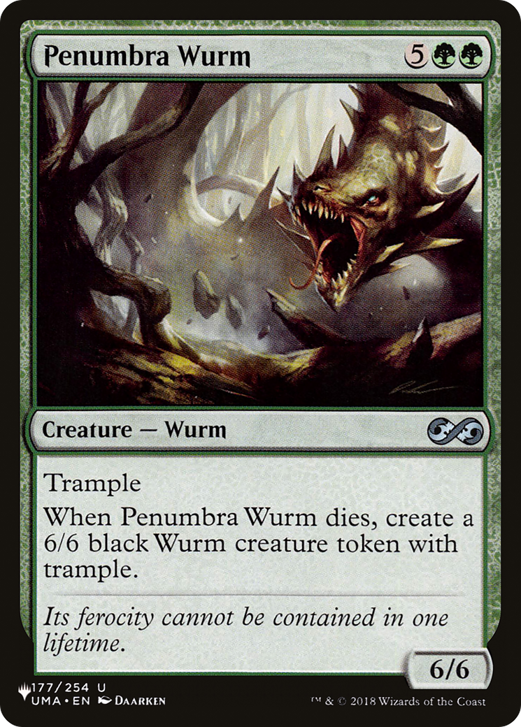 Penumbra Wurm [The List] | The Time Vault CA