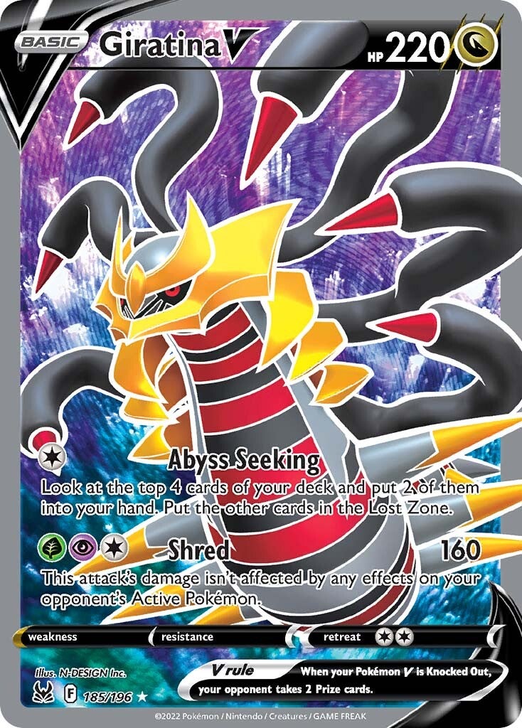 Giratina V (185/196) [Sword & Shield: Lost Origin] | The Time Vault CA