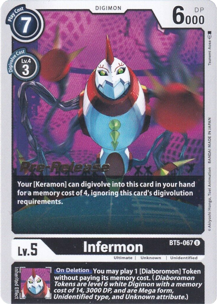 Infermon [BT5-067] [Battle of Omni Pre-Release Promos] | The Time Vault CA