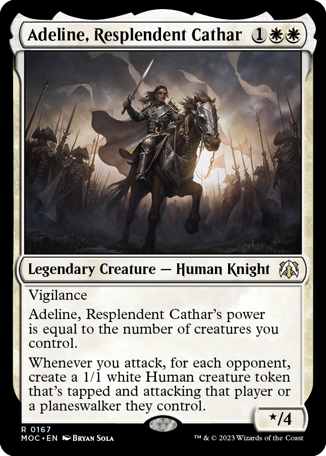 Adeline, Resplendent Cathar [March of the Machine Commander] | The Time Vault CA