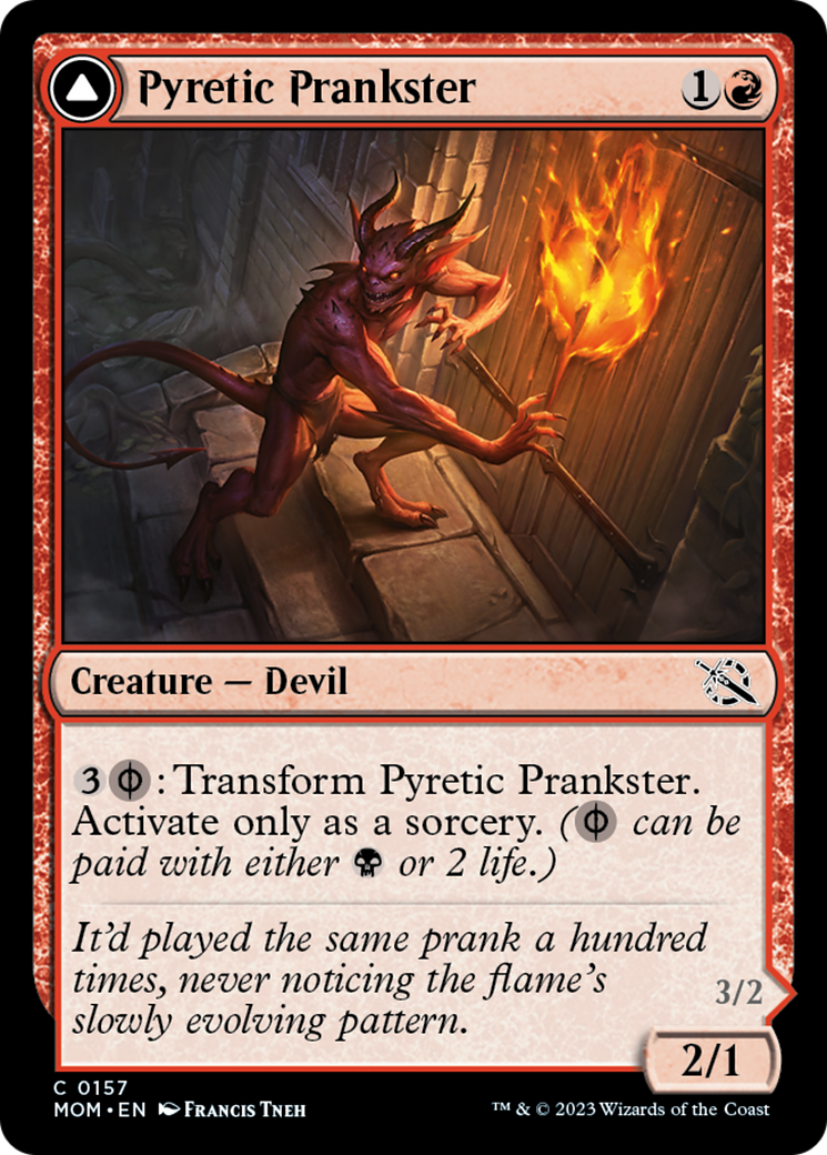 Pyretic Prankster // Glistening Goremonger [March of the Machine] | The Time Vault CA