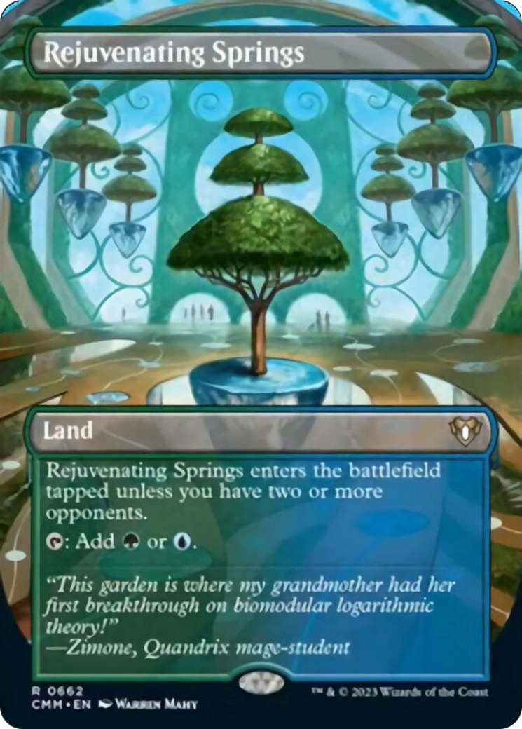 Rejuvenating Springs (Borderless Alternate Art) [Commander Masters] | The Time Vault CA