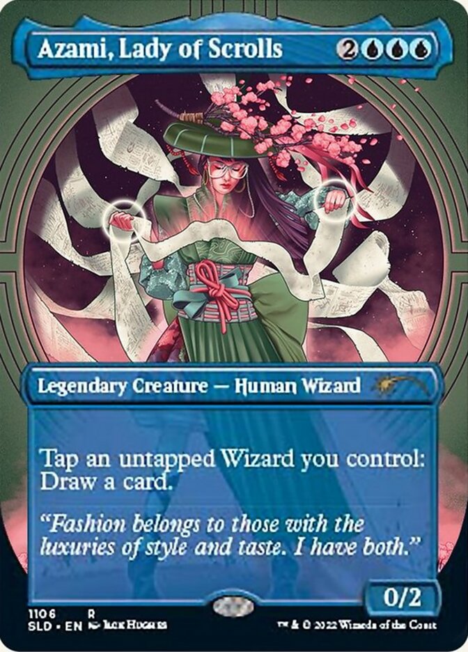 Azami, Lady of Scrolls (Borderless) [Secret Lair Drop Series] | The Time Vault CA