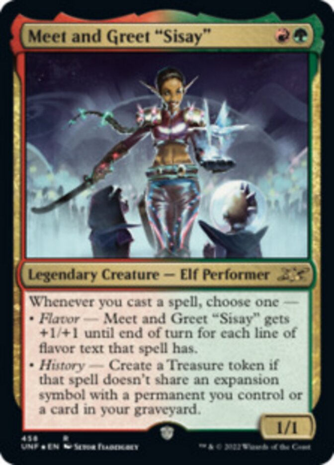 Meet and Greet "Sisay" (Galaxy Foil) [Unfinity] | The Time Vault CA
