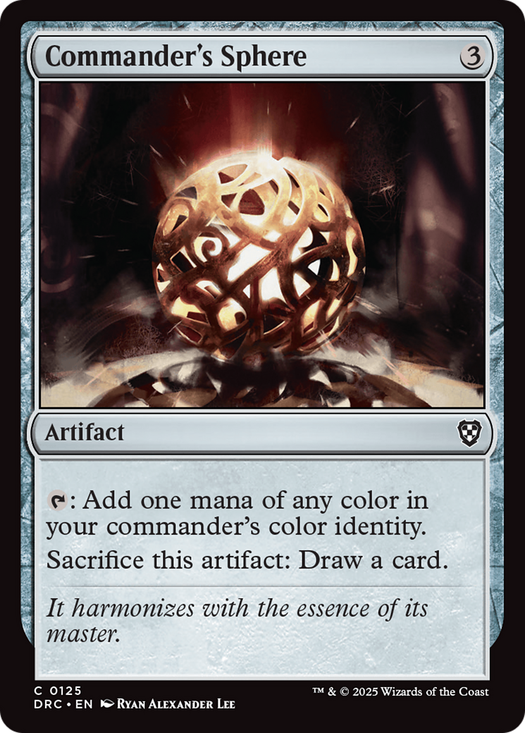 Commander's Sphere [Aetherdrift Commander] | The Time Vault CA