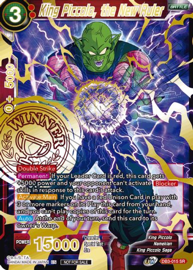 King Piccolo, the New Ruler (Alternate Art Set 2021 Vol. 3) (DB3-015) [Tournament Promotion Cards] | The Time Vault CA