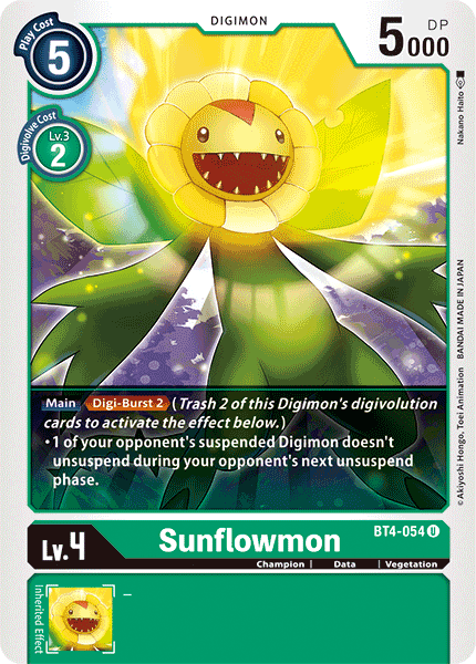 Sunflowmon [BT4-054] [Great Legend] | The Time Vault CA