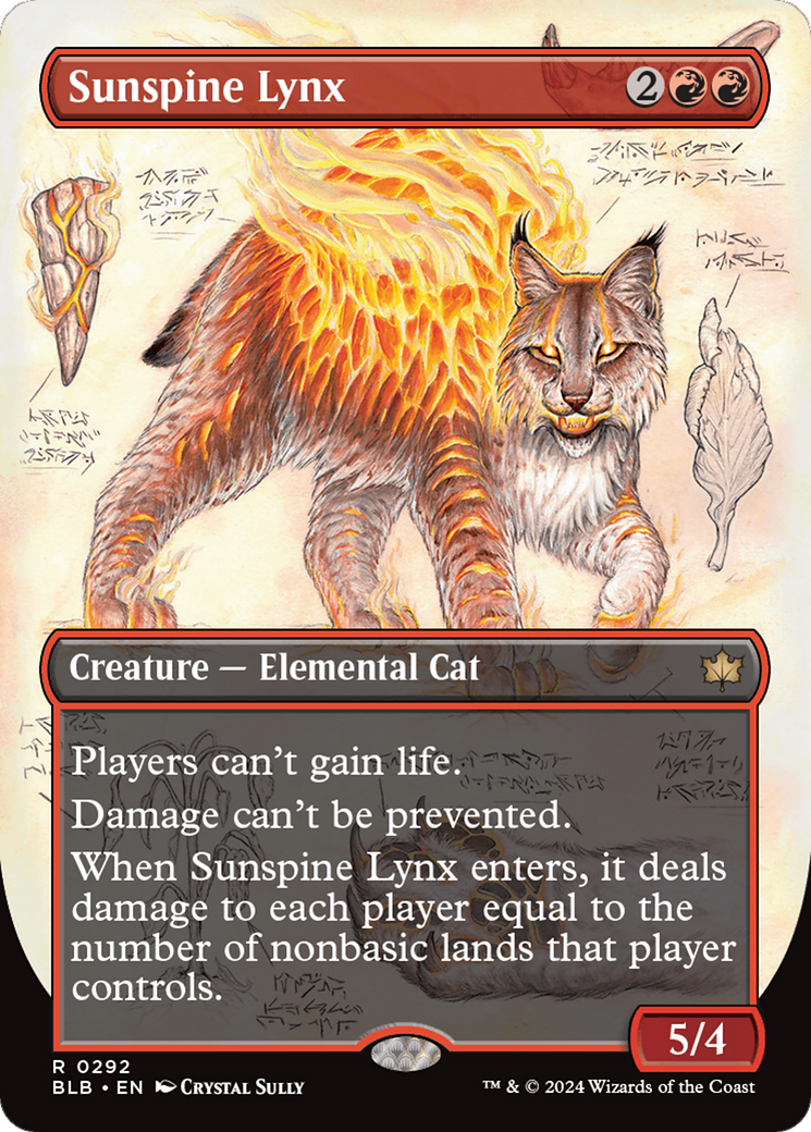 Sunspine Lynx (Borderless) [Bloomburrow] | The Time Vault CA