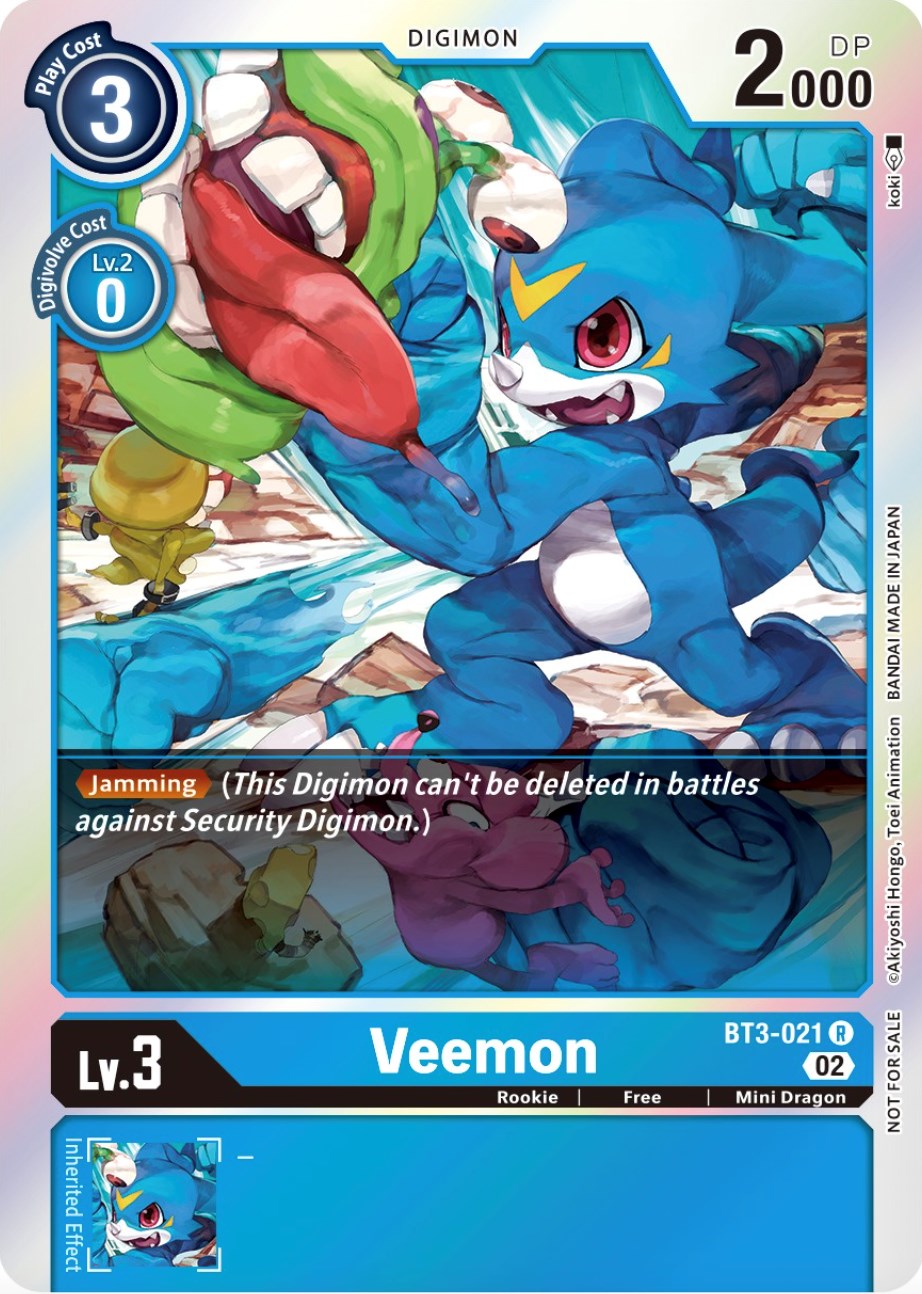 Veemon [BT3-021] (Official Tournament Pack Vol.8) [Release Special Booster Promos] | The Time Vault CA