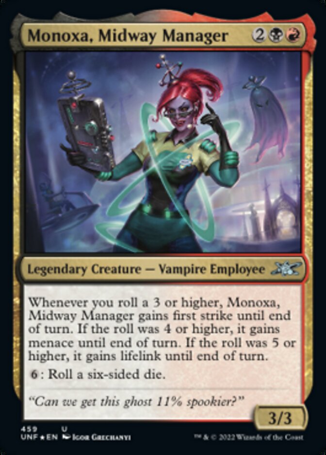 Monoxa, Midway Manager (Galaxy Foil) [Unfinity] | The Time Vault CA