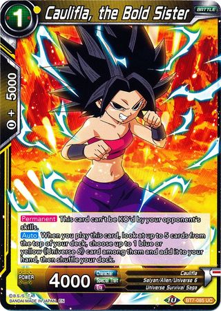 Caulifla, the Bold Sister (BT7-085) [Assault of the Saiyans] | The Time Vault CA