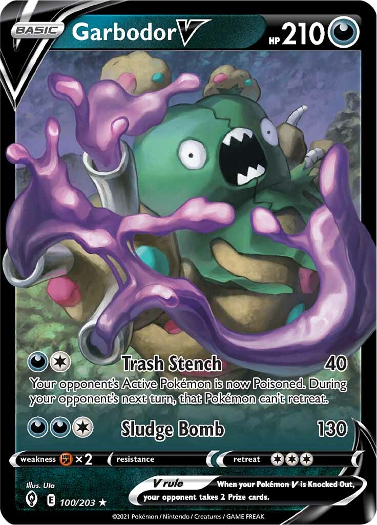 Garbodor V (100/203) [Sword & Shield: Evolving Skies] | The Time Vault CA