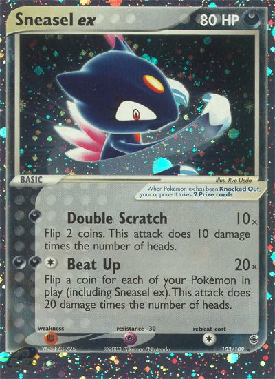 Sneasel ex (103/109) [EX: Ruby & Sapphire] | The Time Vault CA