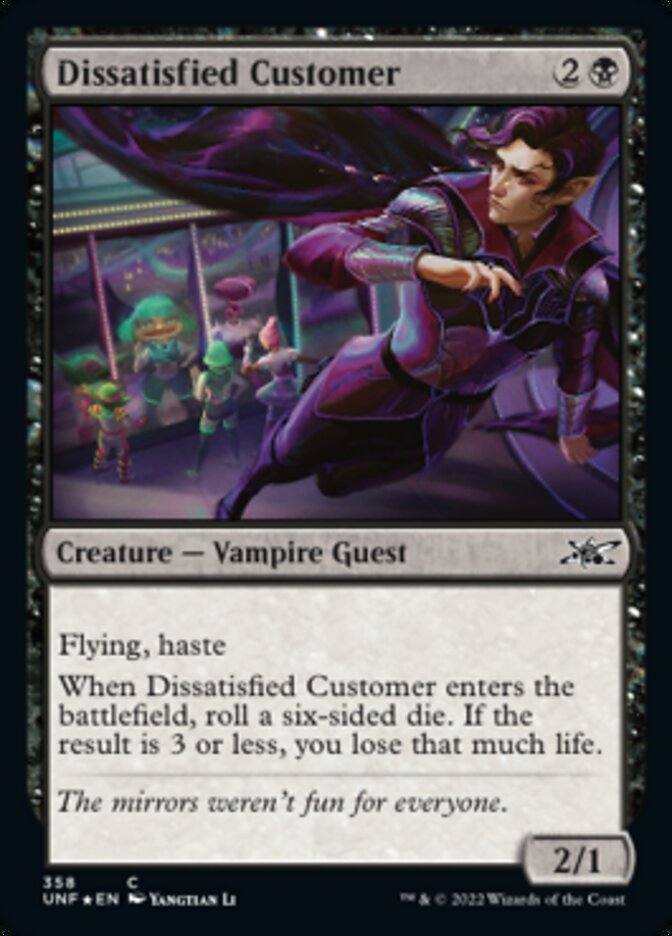 Dissatisfied Customer (Galaxy Foil) [Unfinity] | The Time Vault CA