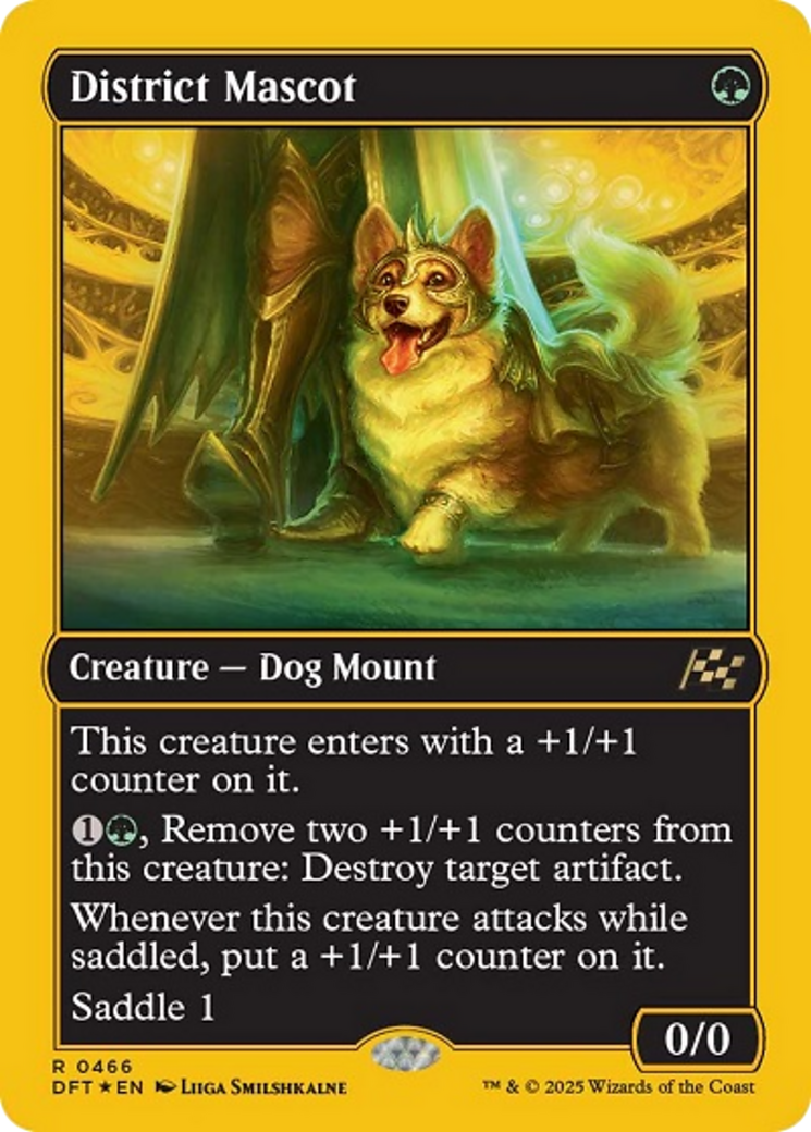 District Mascot (First-Place Foil) [Aetherdrift] | The Time Vault CA